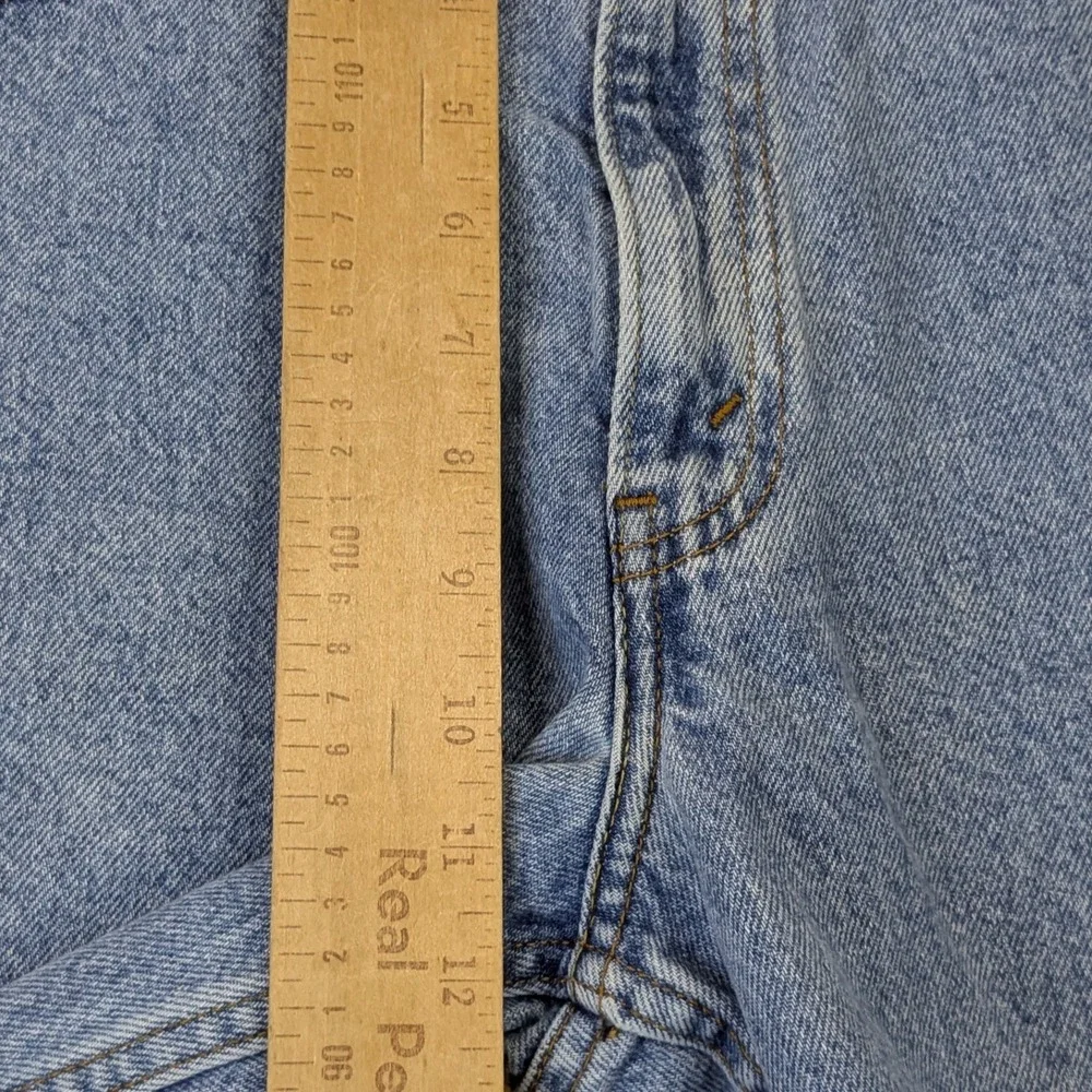 Levi Strauss Signature Mens Relaxed Fit Denim Shorts Jorts Light Wash Blue W34